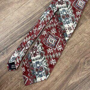 Sundance 100% Silk Southwestern Red Tie